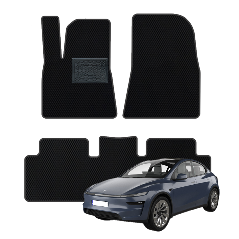 Tesla Model Y nuo 2025m. polimeriniai EVA kilimėliai