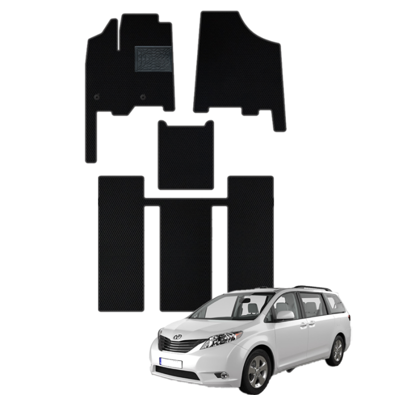 Toyota Sienna 2010-2020 polimeriniai EVA kilimėliai