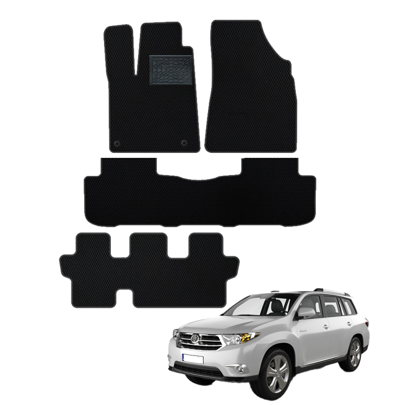 Toyota Highlander (XU50) 2013-2019 7 vietų polimeriniai EVA kilimėliai