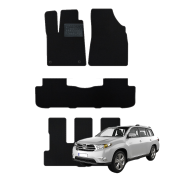 Toyota Highlander (XU50) 2013-2019 7 vietų polimeriniai EVA kilimėliai