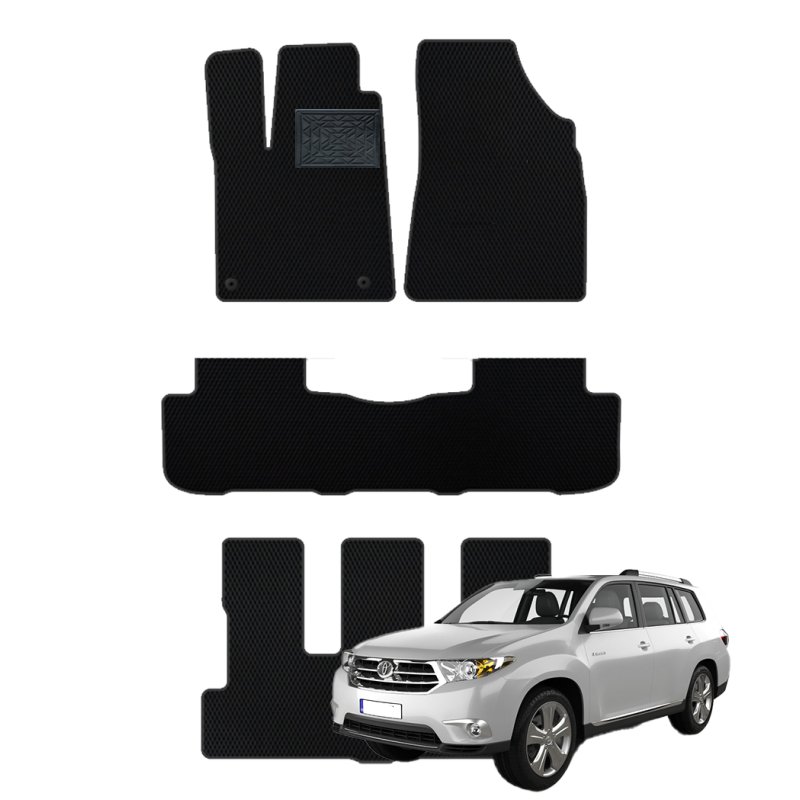 Toyota Highlander (XU50) 2013-2019 7 vietų polimeriniai EVA kilimėliai