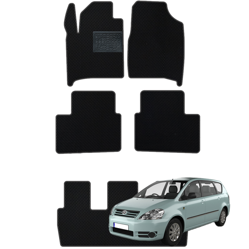Toyota Avensis Verso (7 vietų) 2001-2006 polimeriniai EVA kilimėliai