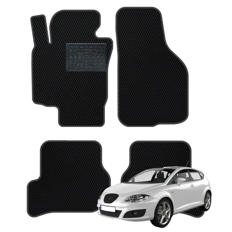 Seat Leon II 2005-2012 polimeriniai EVA kilimėliai