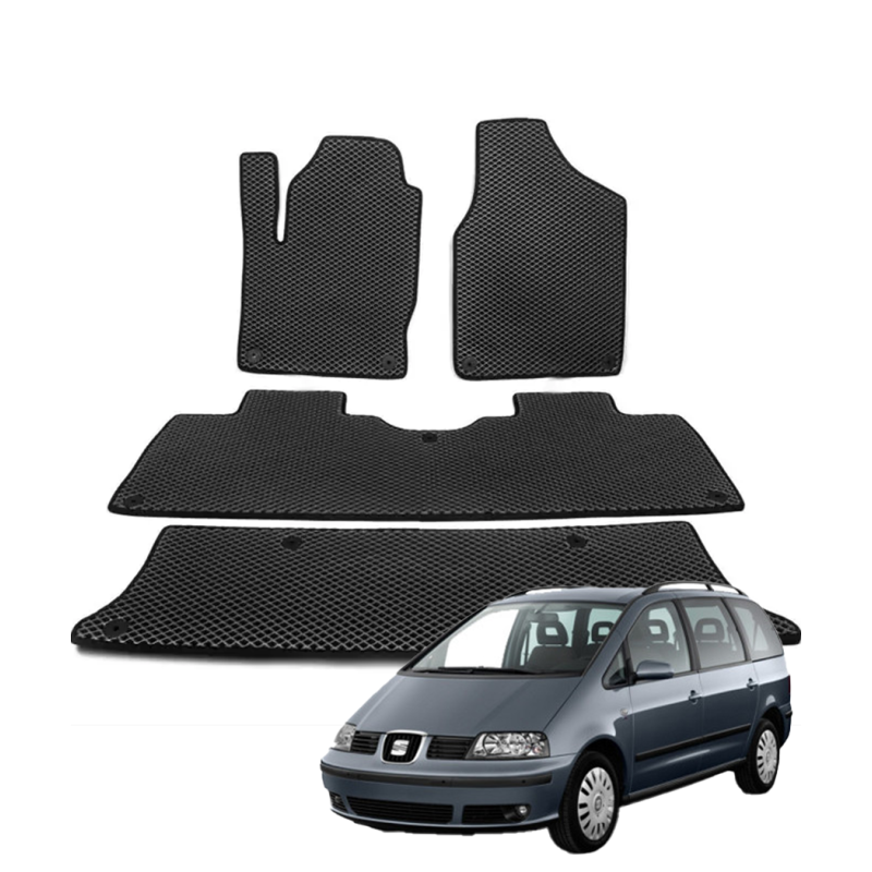Seat Alhambra 1995-2010 (7 vietų) polimeriniai EVA kilimėliai