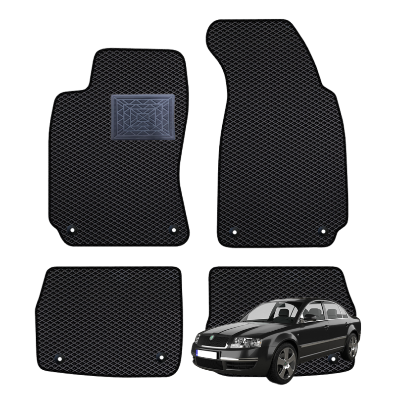 Skoda Superb I 2002-2008 polimeriniai EVA kilimėliai