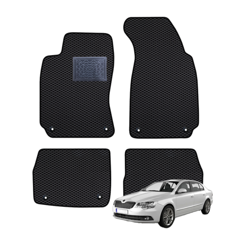 Skoda Superb II 2008-2015 polimeriniai EVA kilimėliai