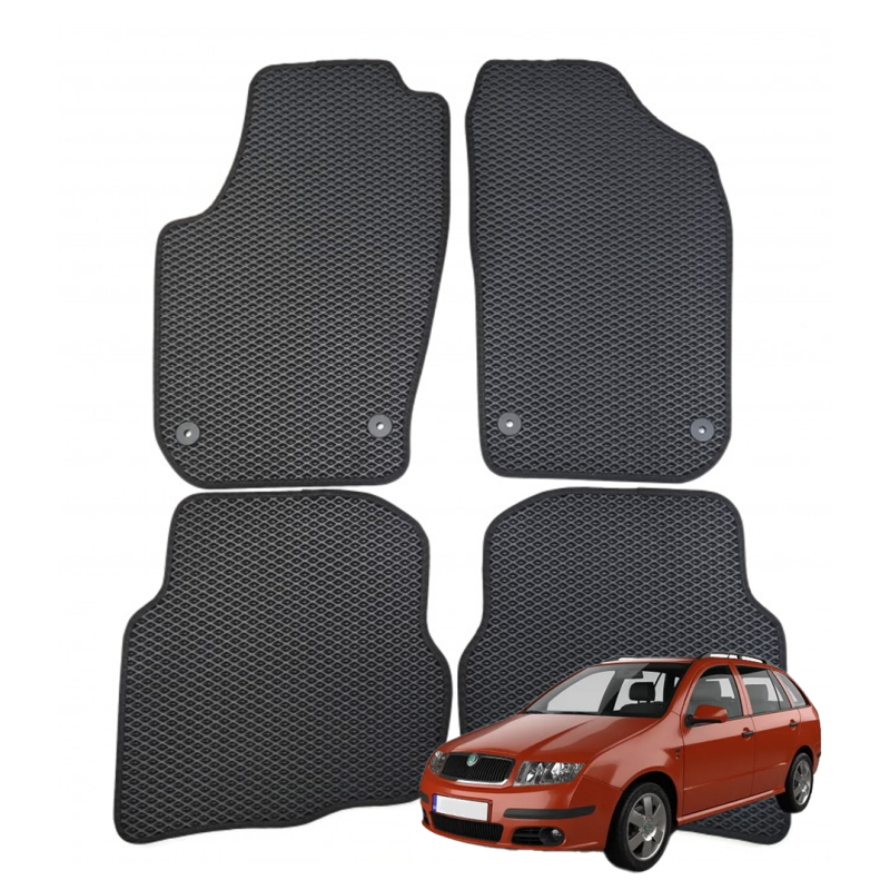 Skoda Fabia 2007-2014 polimeriniai EVA kilimėliai