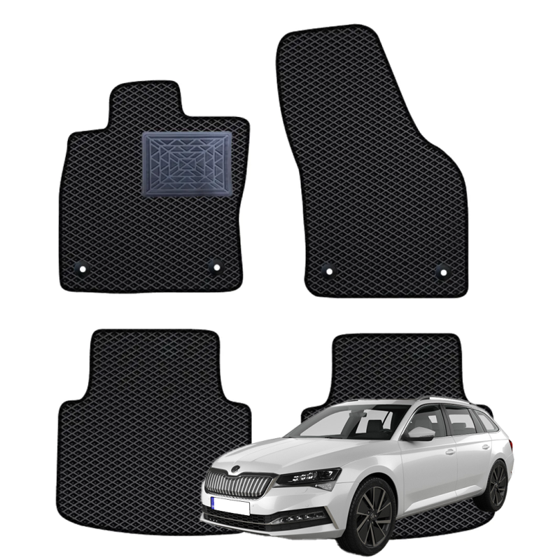 Skoda Superb III Universalas 2015-2023 polimeriniai EVA kilimėliai