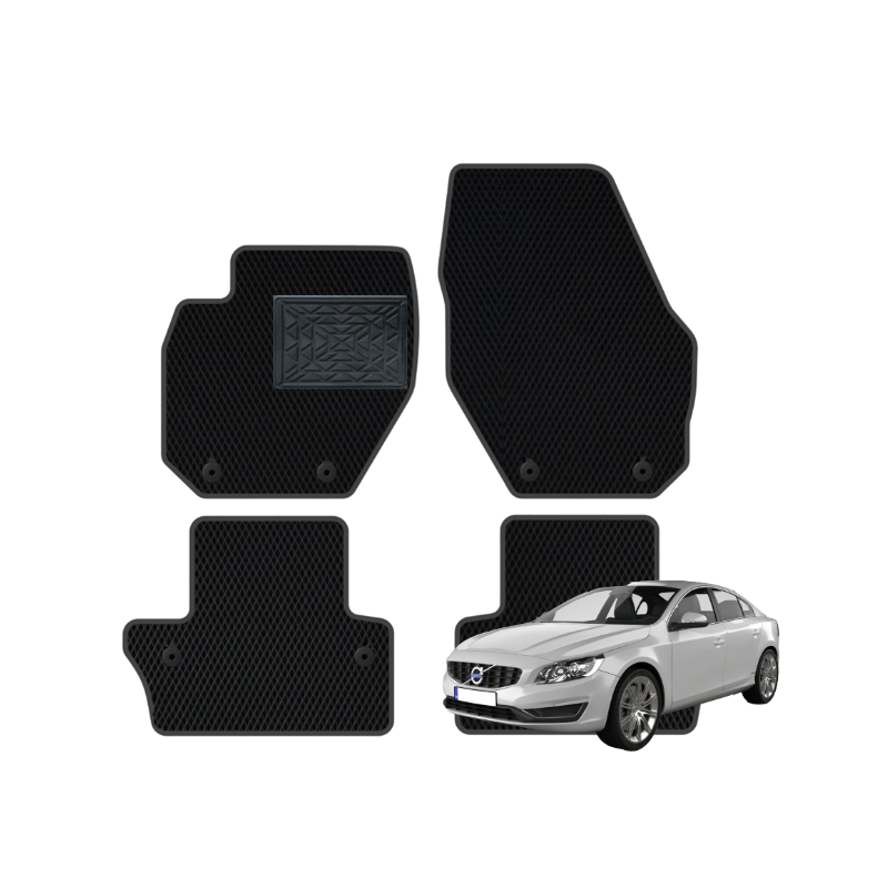 Volvo S60 2010-2018 (JAV, Inscription Long versija) polimeriniai EVA kilimėliai