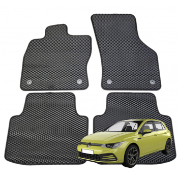 Volkswagen Golf 8 Hečbekas nuo 2020m. polimeriniai EVA kilimėliai