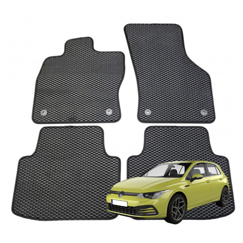 Volkswagen Golf 8 Hečbekas nuo 2020m. polimeriniai EVA kilimėliai