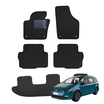 Volkswagen Sharan 2010-2022 (7 vietų) polimeriniai EVA kilimėliai