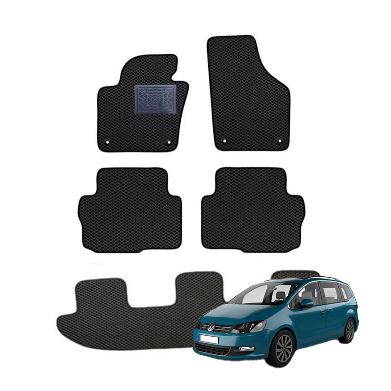 Volkswagen Sharan 2010-2022 (7 vietų) polimeriniai EVA kilimėliai