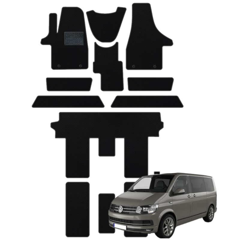 Volkswagen Transporter (T6) 2015-2024 polimeriniai EVA kilimėliai