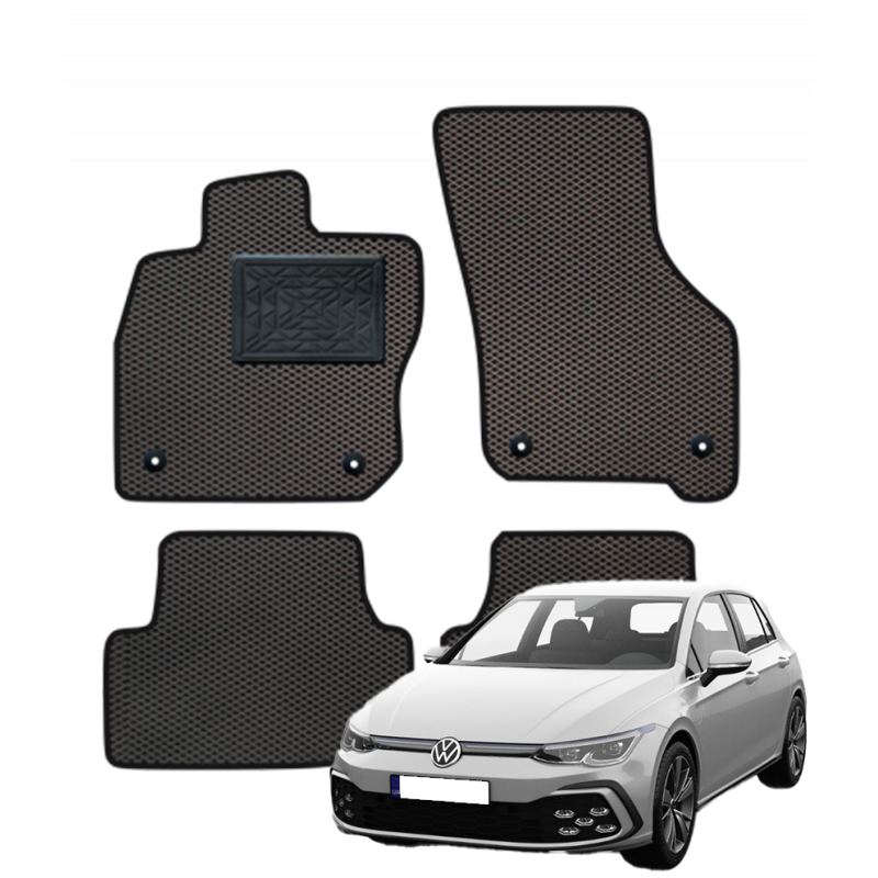 Volkswagen Golf 8 eTSI nuo 2020m. polimeriniai EVA kilimėliai
