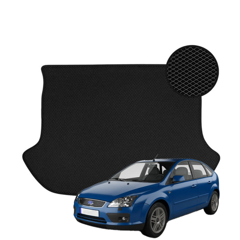 Ford Focus Hečbekas 5 durų 2004-2010 polimerinis EVA bagažinės kilimėlis