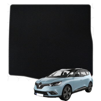 Renault Grand Scenic 2016–2023 polimerinis EVA bagažinės kilimėlis