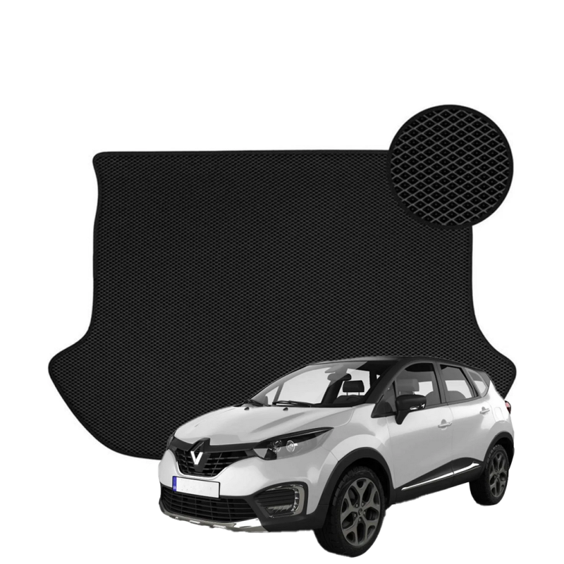 Renault Captur I 2013-2019 polimerinis EVA bagažinės kilimėlis