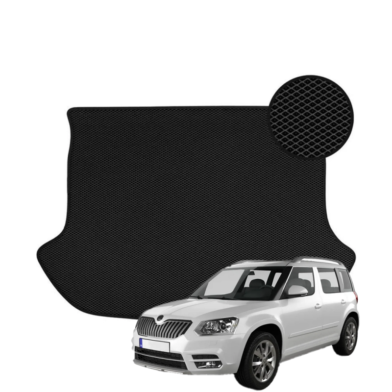 Skoda Yeti I 2009-2018 polimerinis EVA bagažinės kilimėlis