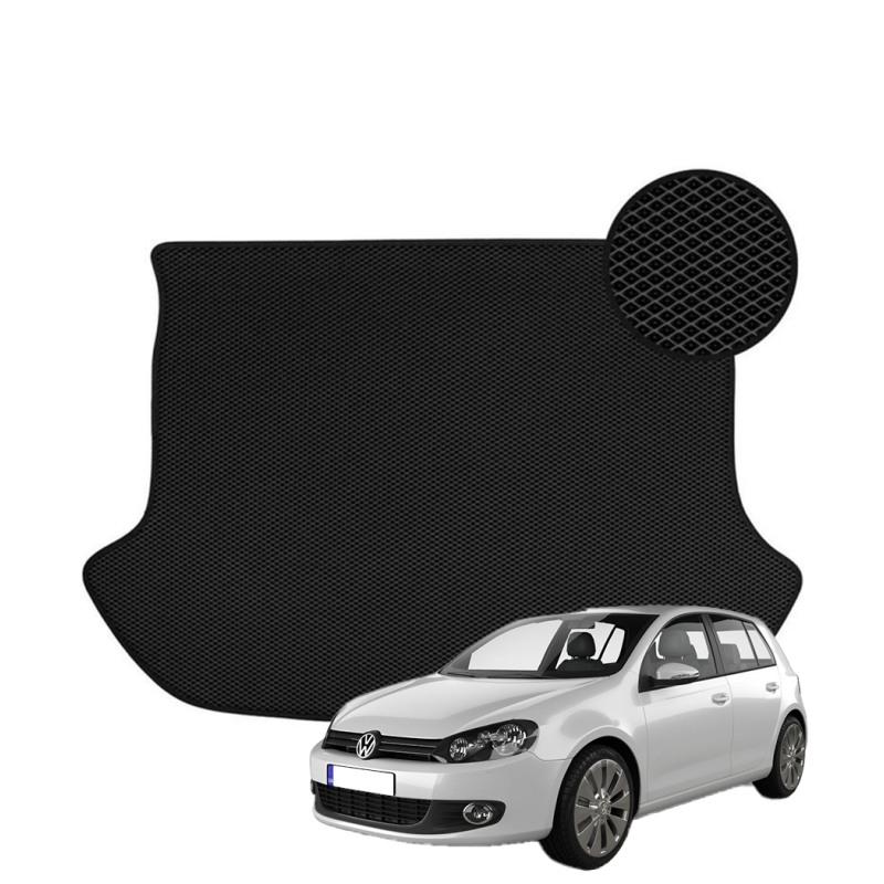 Volkswagen Golf 6 2008–2012 polimerinis EVA bagažinės kilimėlis