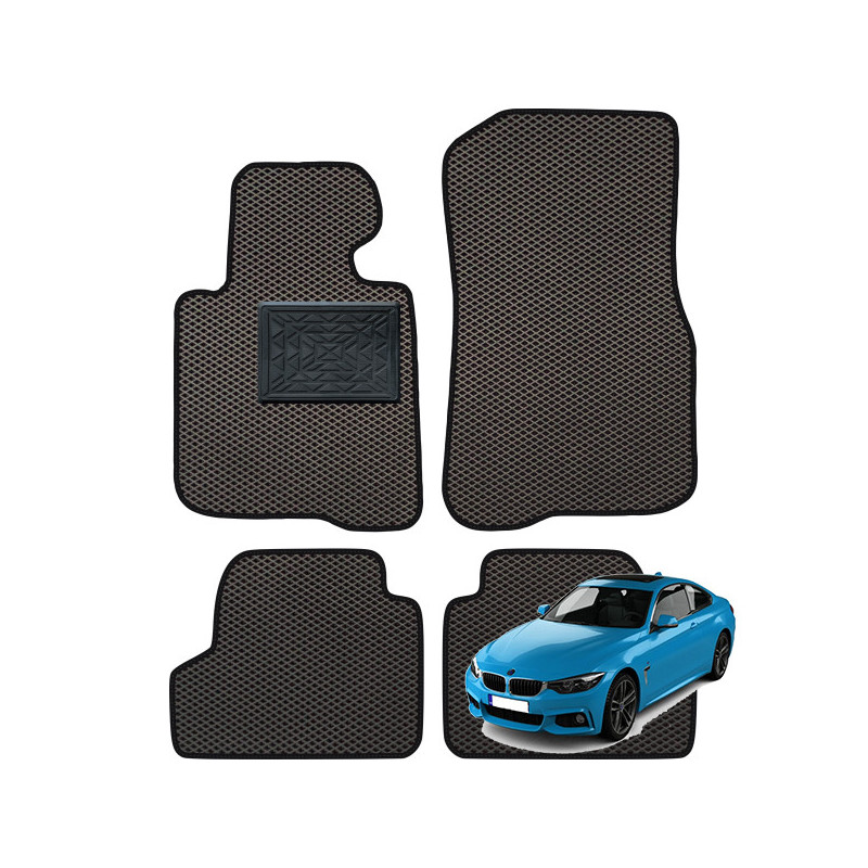 BMW 4 serija (F32) 2013-2020 polimeriniai EVA kilimėliai