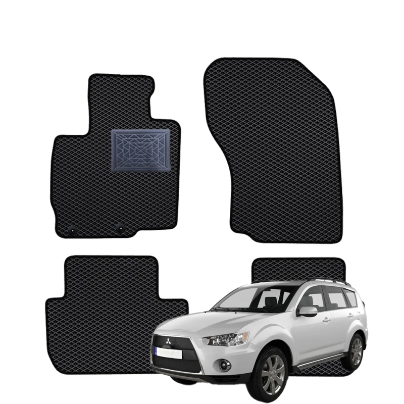 Mitsubishi Outlander III PHEV Hybrid 2012-2021 polimeriniai EVA kilimėliai