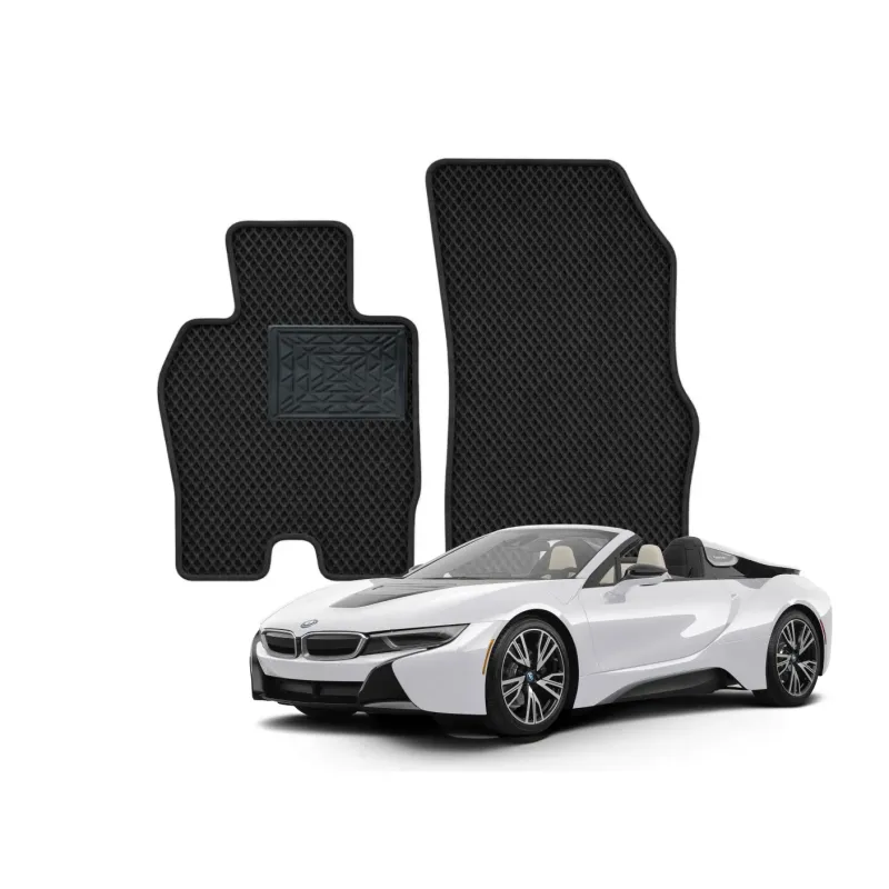 BMW i8 Kabrioletas 2014–2020 priekiniai polimeriniai EVA kilimėliai