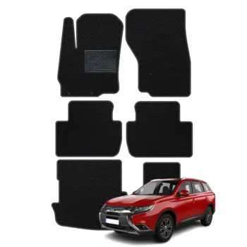 Mitsubishi Outlander III (Bezinas/Dyzelis) 7 vietų 2012-2021 polimeriniai EVA kilimėliai