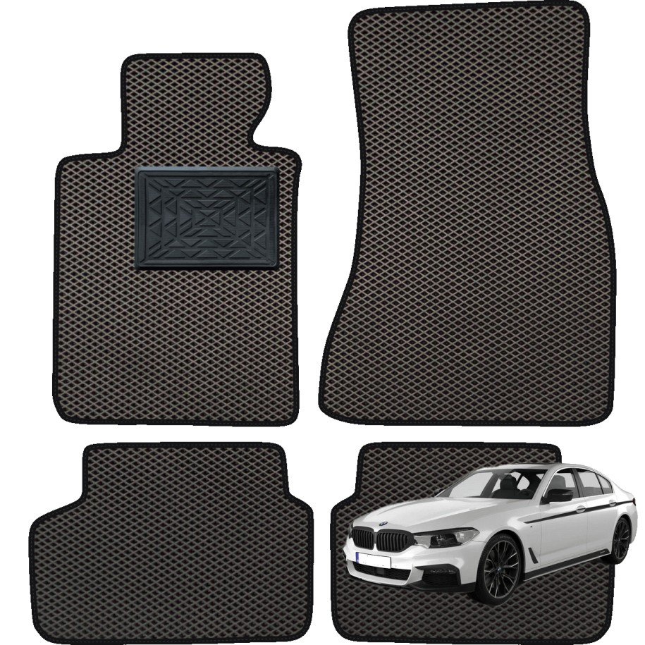 BMW 5 serija (G30) 2017-2023 polimeriniai EVA kilimėliai