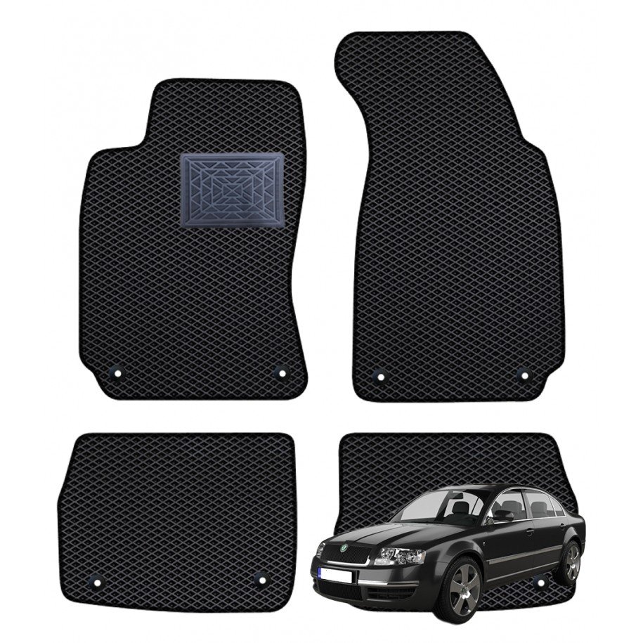 Skoda Superb I 2002-2008 polimeriniai EVA kilimėliai
