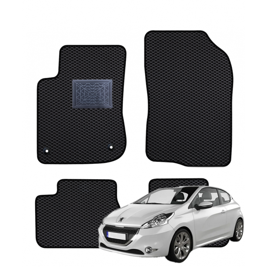 Peugeot 208 I 3/5 Durų Hečbekas (Netinka GTI versijai) 2012-2018 polimeriniai EVA kilimėliai Peugeot 208 I 3/5 Durų Hečbekas (Netinka GTI versijai) 2012-2018 polimeriniai EVA kilimėliai