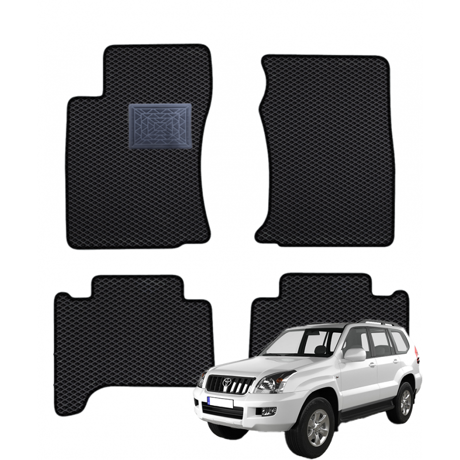 Toyota Landcruiser Prado 120 2002-2009 polimeriniai EVA kilimėliai