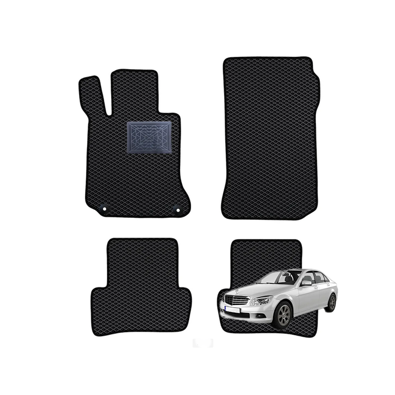Mercedes-Benz C-class (W204) sedanas/universalas 2006-2015 polimeriniai EVA kilimėliai