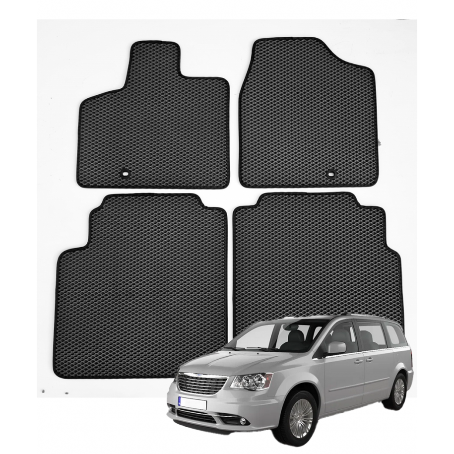 Chrysler Town & Country 2008-2015 (7 vietų) polimeriniai EVA kilimėliai