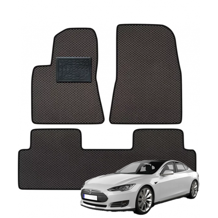 Tesla Model S 2012-2016 polimeriniai EVA kilimėliai