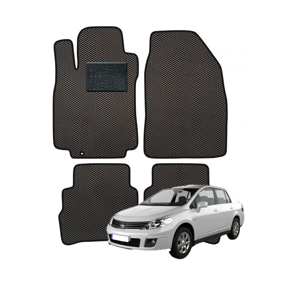 Nissan Tiida I C11 sedanas 2004-2013 polimeriniai EVA kilimėliai
