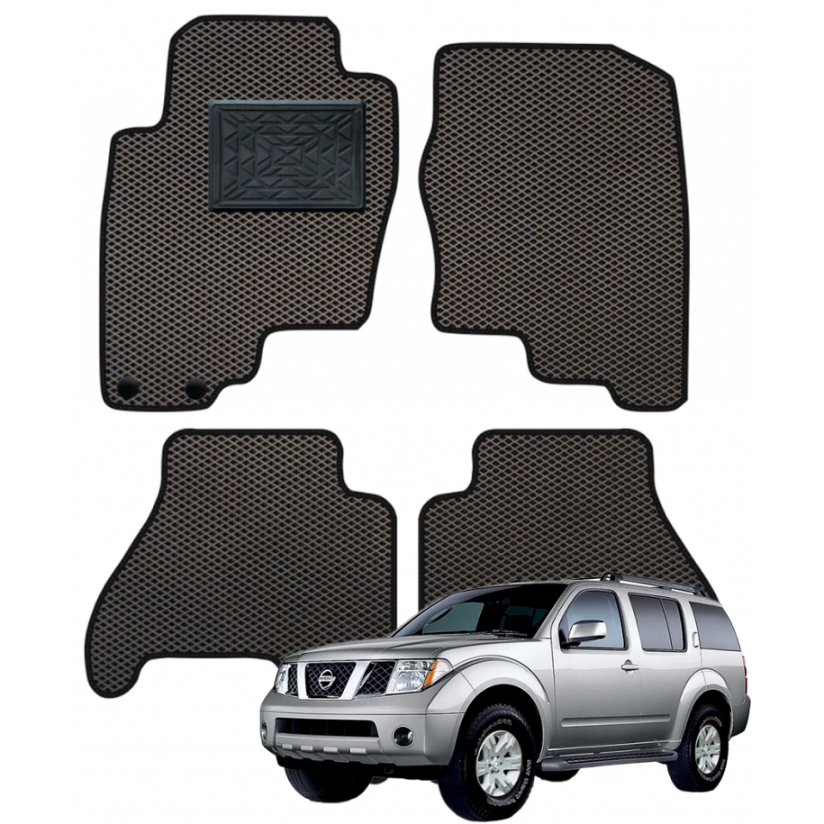 Nissan Pathfinder (R51) 2005-2010 (7 vietų) polimeriniai EVA kilimėliai