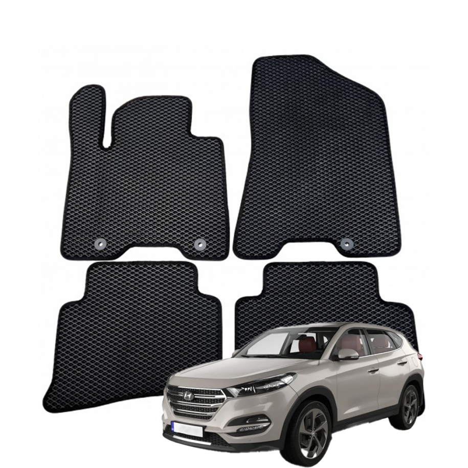 Hyundai Tucson III 2015-2020 polimeriniai EVA kilimėliai Hyundai Tucson III 2015-2020 polimeriniai EVA kilimėliai