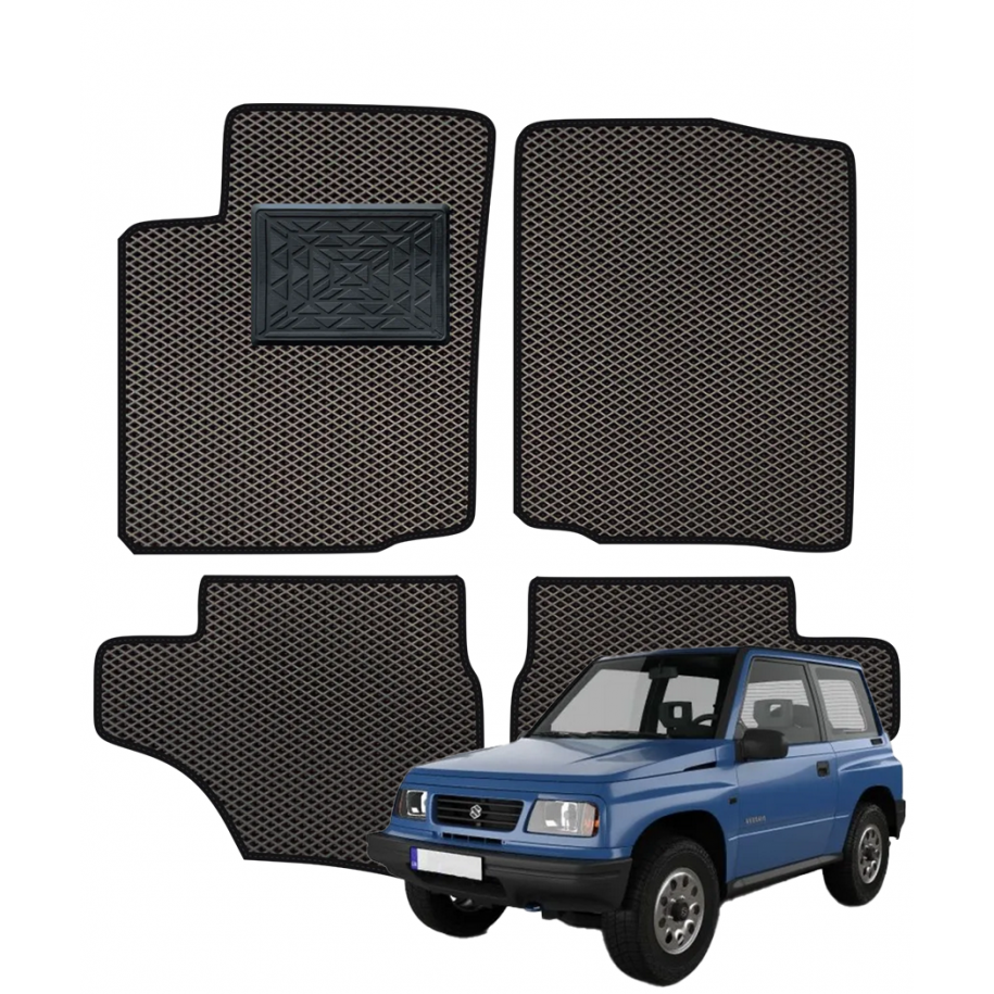 Suzuki Grand Vitara II 2001-2005 (3 durų) polimeriniai EVA kilimėliai