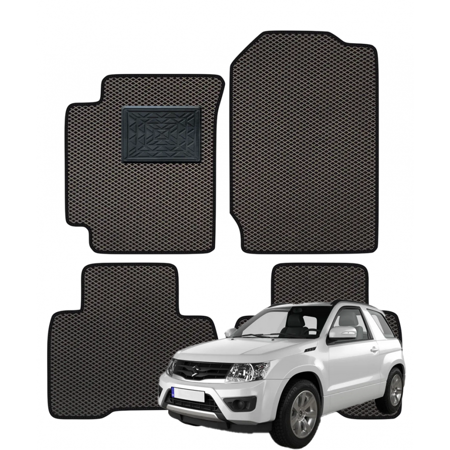 Suzuki Grand Vitara 3 durų Manual 2005-2015 polimeriniai EVA kilimėliai