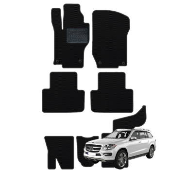 Mercedes-Benz GL (X164) 2006-2012 7 vietų polimeriniai EVA kilimėliai