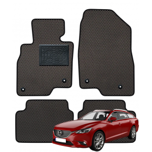 Mazda 6 III GJ Universalas 2012-2025 polimeriniai EVA kilimėliai Mazda 6 III GJ Universalas 2012-2025 polimeriniai EVA kilimėliai