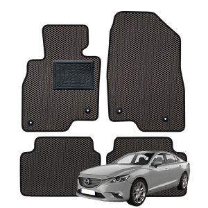 Mazda 6 III GJ Sedanas 2012-2025 polimeriniai EVA kilimėliai Mazda 6 III GJ Sedanas 2012-2025 polimeriniai EVA kilimėliai
