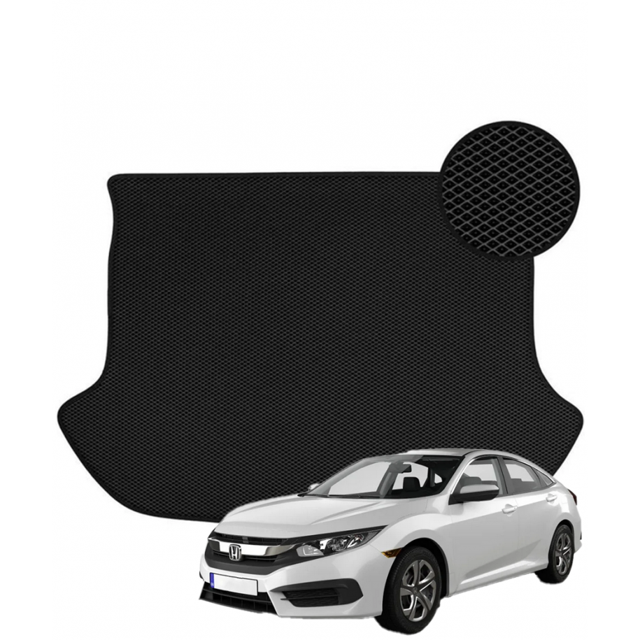 Honda Civic X Hečbekas nuo 2017m. polimerinis EVA bagažinės kilimėlis