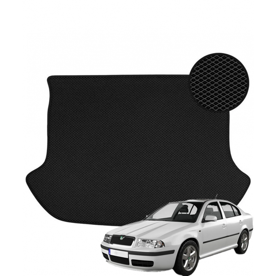 Skoda Octavia II Liftback 2004-2013 polimerinis EVA bagažinės kilimėlis