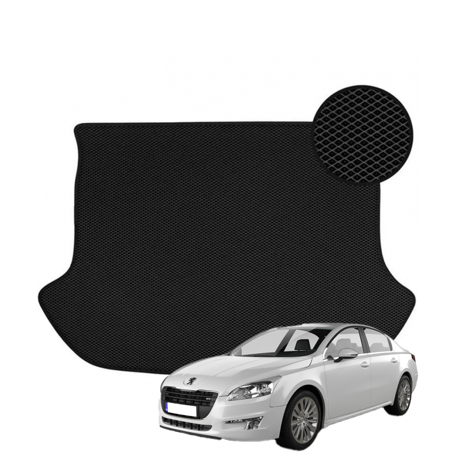 Peugeot 508 sedanas nuo 2010m. polimerinis EVA bagažinės kilimėlis