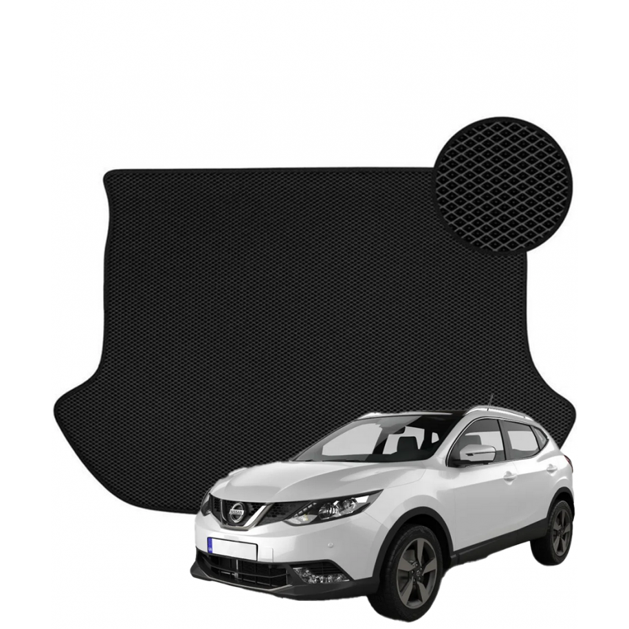 Nissan Qashqai II 2014-2021 polimerinis EVA bagažinės kilimėlis