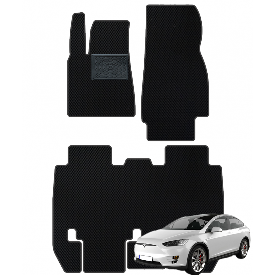 Tesla Model X 2015-2021 polimeriniai EVA kilimėliai