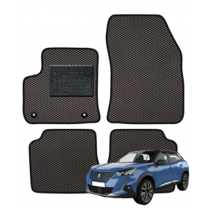 Peugeot e-2008 (Elektrinė versija) nuo 2021m. polimeriniai EVA kilimėliai Peugeot e-2008 (Elektrinė versija) nuo 2021m. polimeriniai EVA kilimėliai