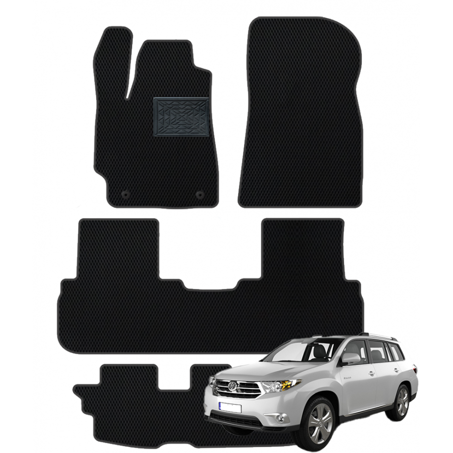 Toyota Highlander (XU40) 2008-2013 (7 vietų) polimeriniai EVA kilimėliai